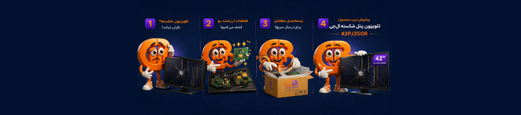 سیتی برد - قطعات تلویزیون